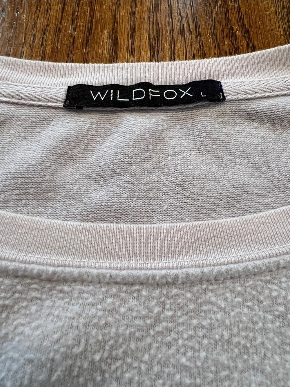 Wildfox Pouring Graphic Long-Sleeve Top With Wine Glass graphic Size L